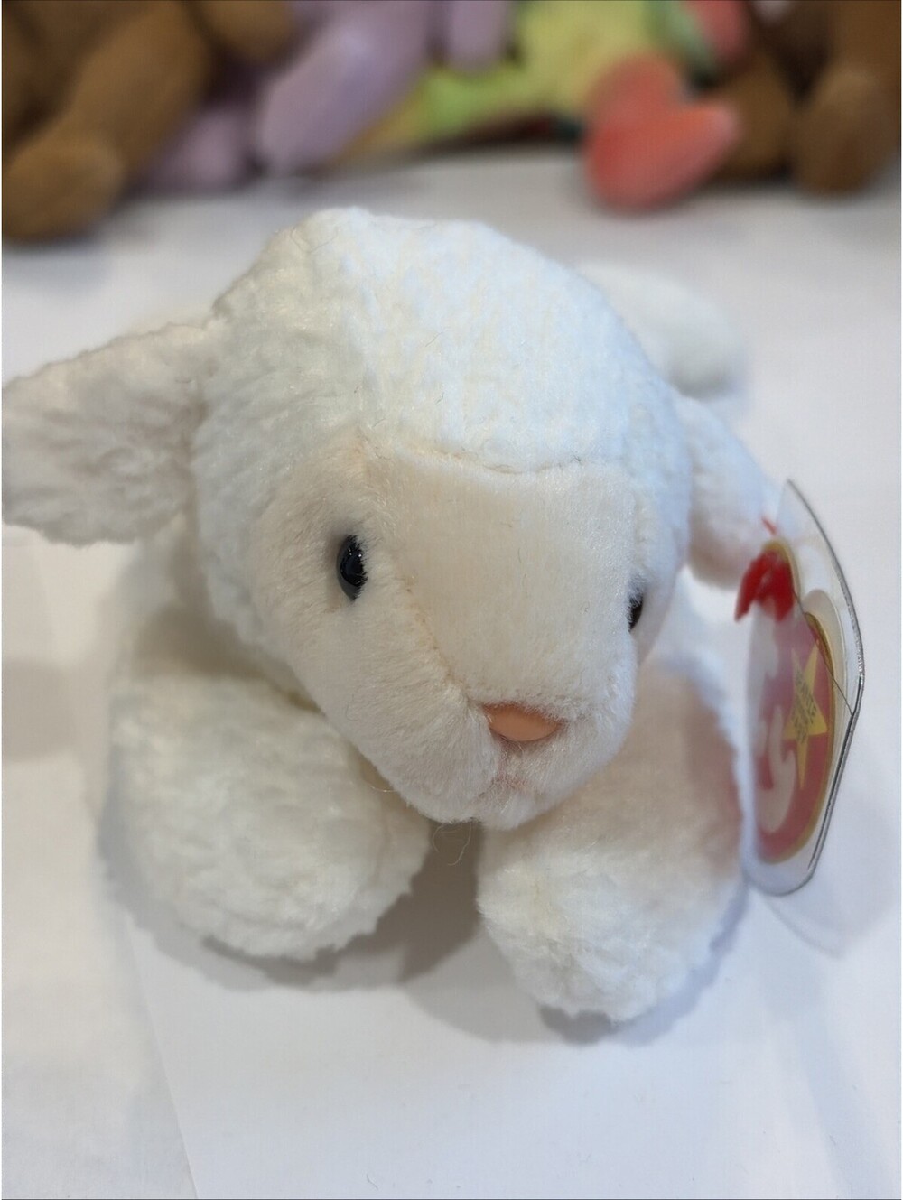 Ty Beanie Baby - FLEECE the Lamb (6 Inch) NEW MWMTs Plush Stuffed Animal Toy